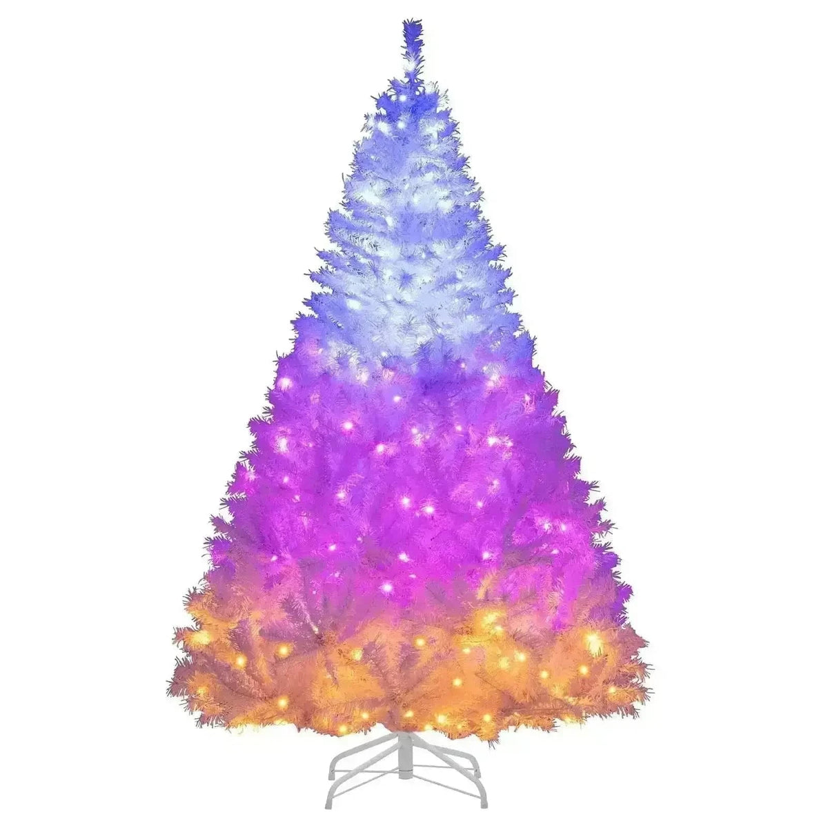 6 Ft Pre-Lit Artificial Christmas Tree with 11 Light Modes Cartsfy Inc.