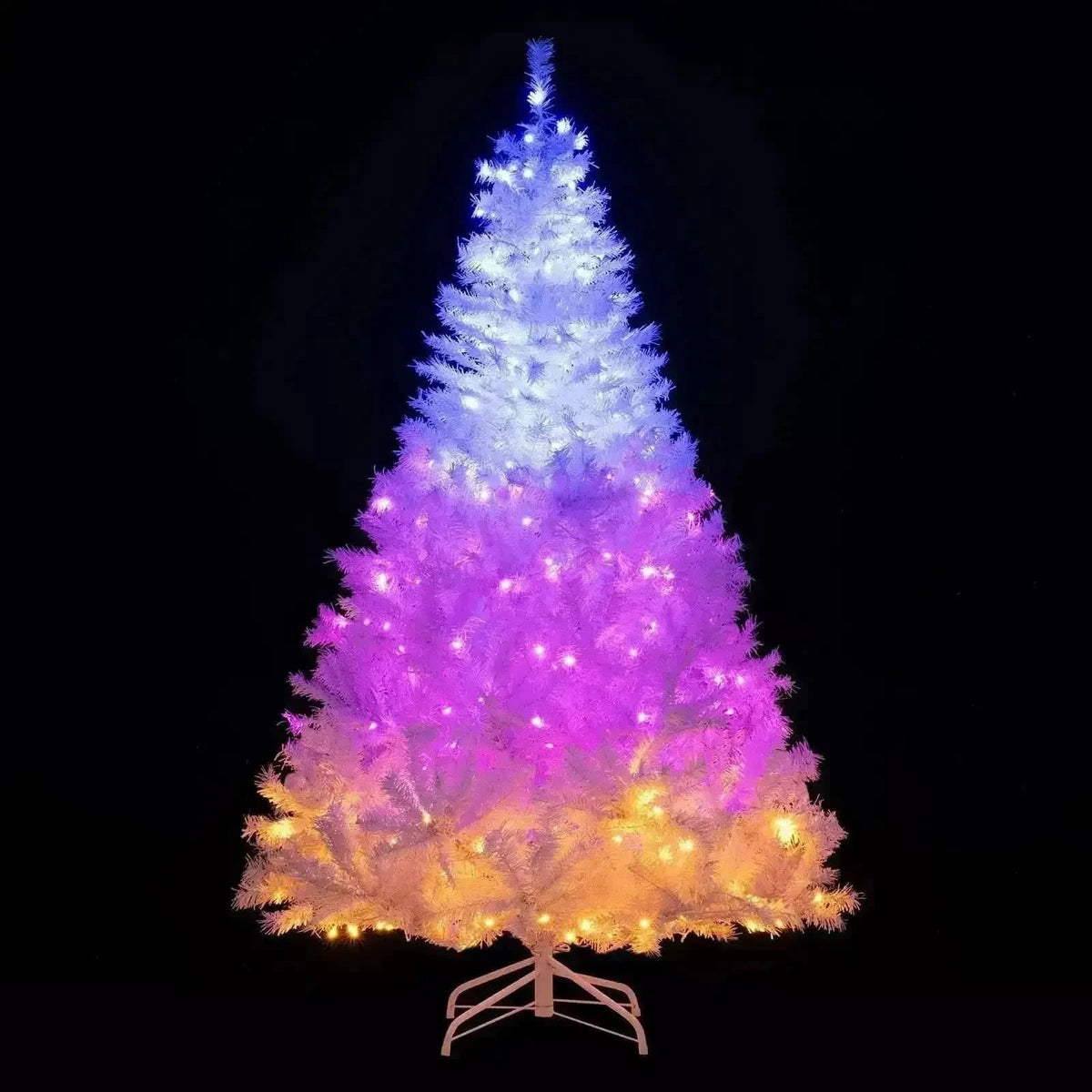 6 Ft Pre-Lit Artificial Christmas Tree with 11 Light Modes Cartsfy Inc.