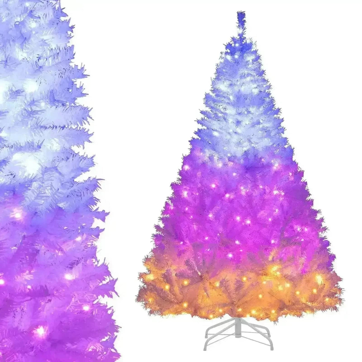 6 Ft Pre-Lit Artificial Christmas Tree with 11 Light Modes Cartsfy Inc.