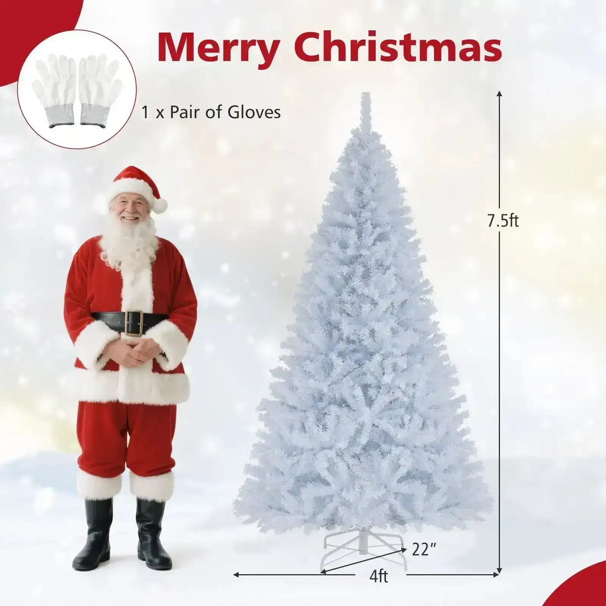 6 Ft Pre-Lit Artificial Christmas Tree with 11 Light Modes Cartsfy Inc.