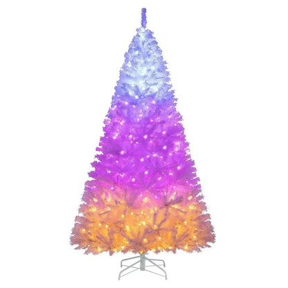 6 Ft Pre-Lit Artificial Christmas Tree with 11 Light Modes Cartsfy Inc.
