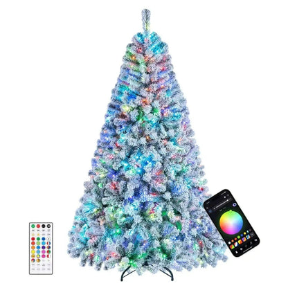 6 FT Smart Pencil Christmas Tree with RGB Lights & Music Sync Cartsfy Inc.