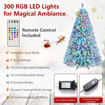 6 FT Smart Pencil Christmas Tree with RGB Lights & Music Sync Cartsfy Inc.