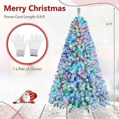 6 FT Smart Pencil Christmas Tree with RGB Lights & Music Sync Cartsfy Inc.