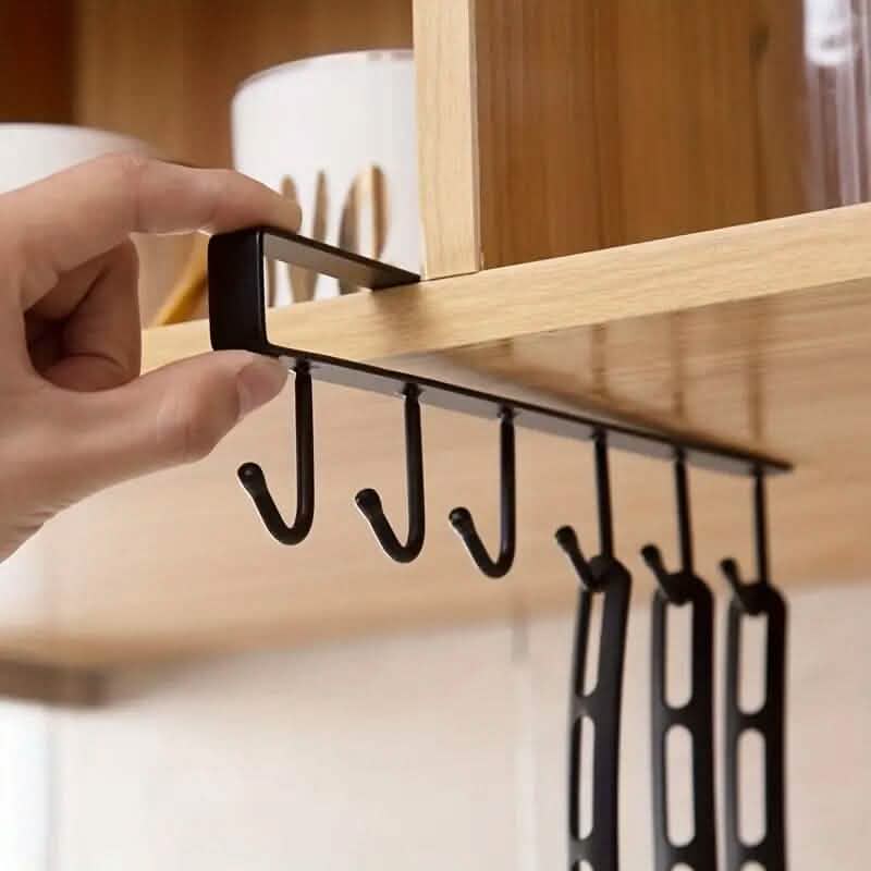 6 Hooks Kitchen Shelf Storage Rack - Cartsfy Inc.