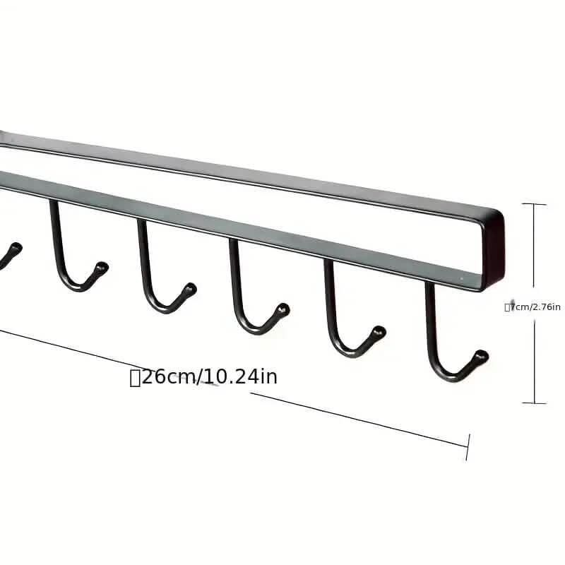 6 Hooks Kitchen Shelf Storage Rack - Cartsfy Inc.