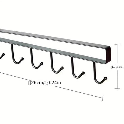 6 Hooks Kitchen Shelf Storage Rack - Cartsfy Inc.
