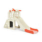6-In-1 Large Slide for Kids Toddler Climber Slide Playset with Basketball Hoop-Pink Cartsfy Inc.