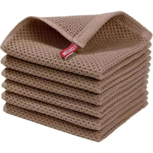 6-Pack: Cotton Waffle Woven Kitchen Towel Cartsfy Inc.