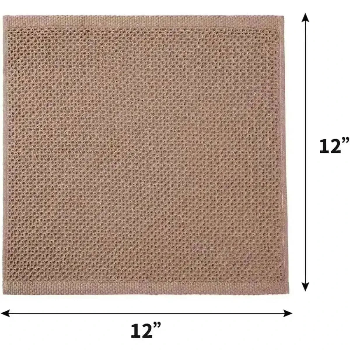 6-Pack: Cotton Waffle Woven Kitchen Towel DailySale Brown Beige Navy Brown-Beige-Navy-