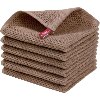 6-Pack: Cotton Waffle Woven Kitchen Towel Cartsfy Inc.