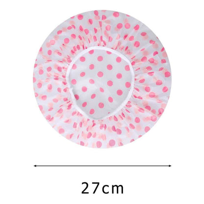 6-Pack: Reusable Shower Caps Elastic Band Bath Hair Hat Cartsfy Inc.