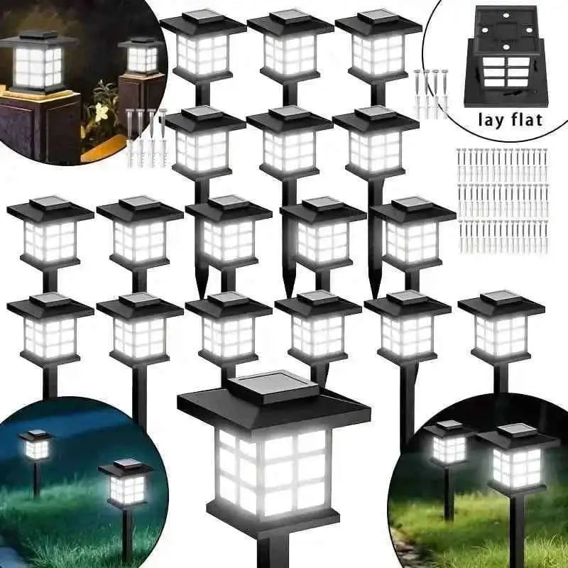 6-Pack: Solar Outdoor Path Lights Warm Light LED, 600mA, Waterproof Cartsfy Inc.