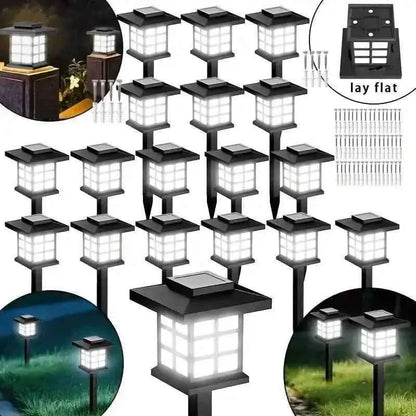 6-Pack: Solar Outdoor Path Lights Warm Light LED, 600mA, Waterproof Cartsfy Inc.