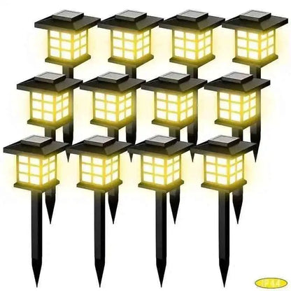 6-Pack: Solar Outdoor Path Lights Warm Light LED, 600mA, Waterproof Cartsfy Inc.