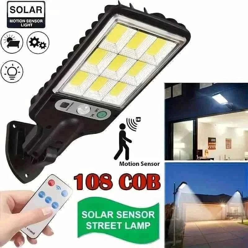 6-Pack: Solar Powered Motion Sensor Outdoor Garden Light with 108 COB LED Lights Cartsfy Inc.