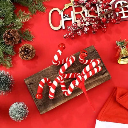 6-Pieces: Red White Candy Christmas Tree Decorations Cartsfy Inc.