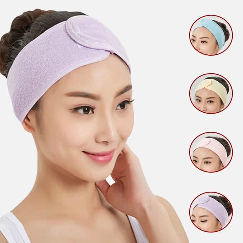 6-Pieces: Women's Face Wash Bath Makeup Hairband Cartsfy Inc.