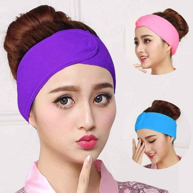 6-Pieces: Women's Face Wash Bath Makeup Hairband Cartsfy Inc.