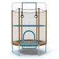 60 Inch Trampoline with Gymnastic Bar and Rings for Kids-Orange