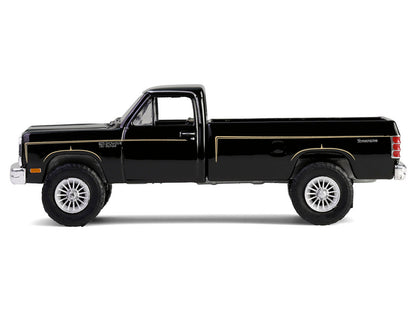 1981 Dodge Power Ram Prospector Pickup Truck Black "The A-Team" (1983-1987) TV Series "Hollywood Series" Release #43 1/64 Diecast Model Car by Greenlight