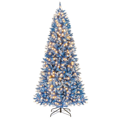 6/7/8/9 FT Artificial Christmas Tree with 767 Snowy Branch Tips