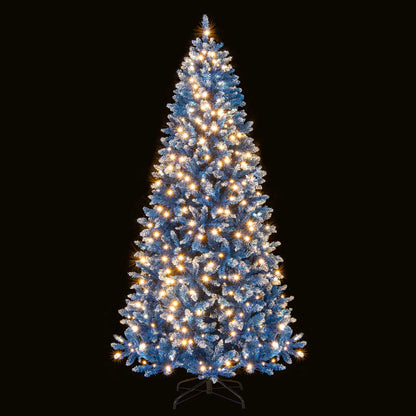 6/7/8/9 FT Artificial Christmas Tree with 767 Snowy Branch Tips