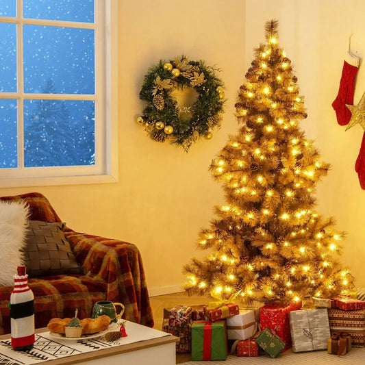 6 Feet Artificial Christmas Tree with 493 Branch Tips for Home Office Carnival DirectDeals Default Title Default Title-