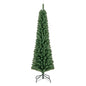 5/6/7/8 Feet Pencil Christmas Tree with 295/392/523/671 Memory Wire Branch Tips and Upgraded Metal Stand