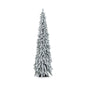 4/5/6 Feet Pre-Lit Artificial Christmas Tree Snow-Flocked Slim Pencil Xmas Decor-5 ft