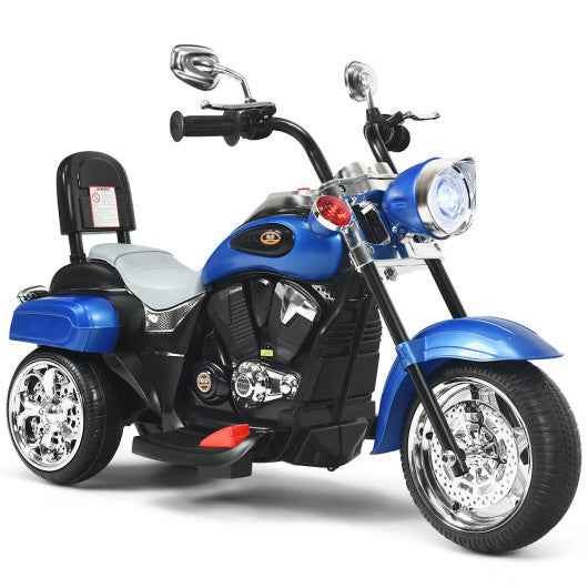 6V 3 Wheel Kids Motorcycle-Blue Cartsfy Inc.