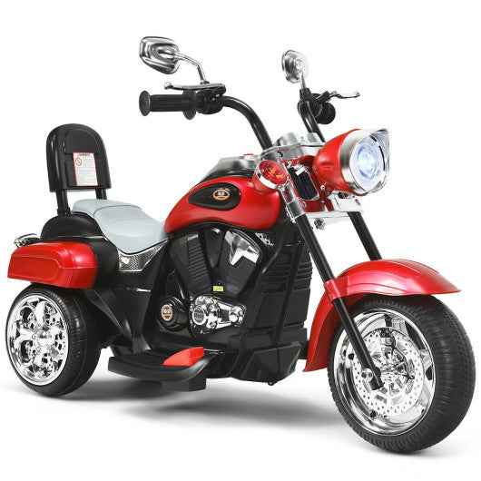 6V 3 Wheel Kids Motorcycle-Red Cartsfy Inc.