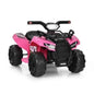 6V Kids ATV Quad Electric Ride On Car with LED Light and MP3-Pink VYSN Default Title Default Title-