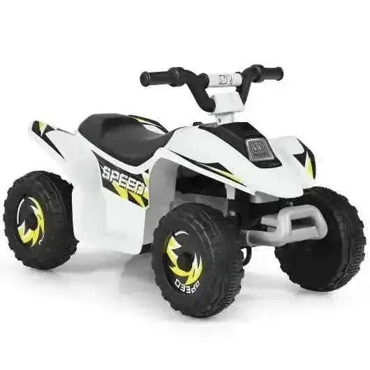 6V Kids Electric ATV 4 Wheels Ride-On Toy-White Cartsfy Inc.