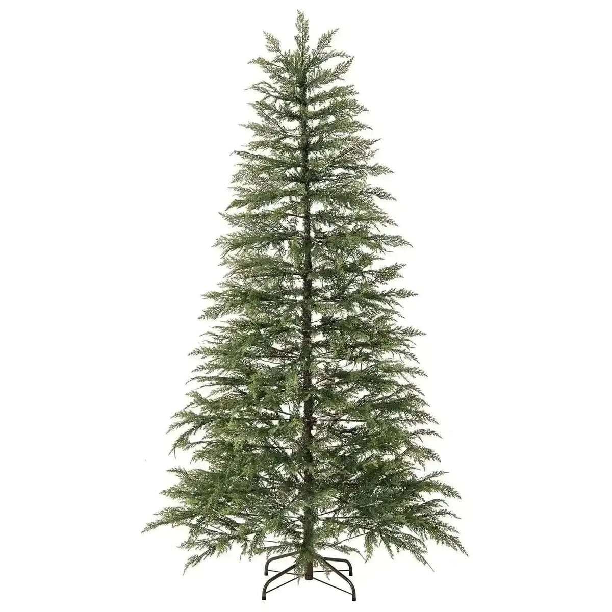 7.5 Feet Artificial Christmas Tree with Branch Tips and Colorful LED Lights Cartsfy Inc.