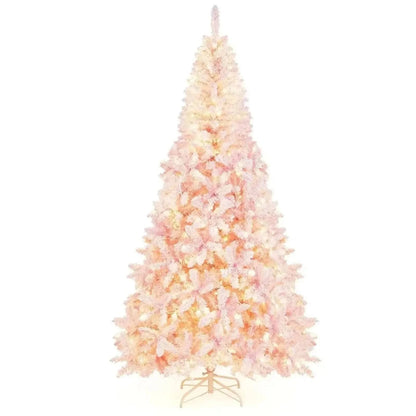 7.5 Feet Flocked Christmas Tree Cartsfy Inc.