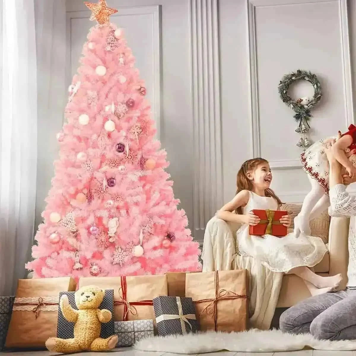 7.5 Feet Hinged Artificial Christmas Tree Full Fir Tree