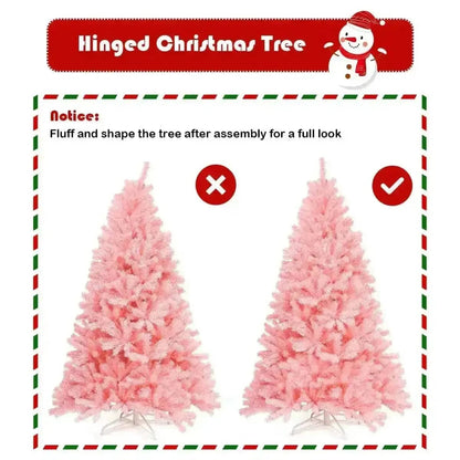 7.5 Feet Hinged Artificial Christmas Tree Full Fir Tree Cartsfy Inc.