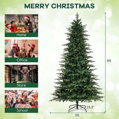 7.5 Feet Pre-Lit Artificial Christmas Tree with Warm White LED Lights Cartsfy Inc.