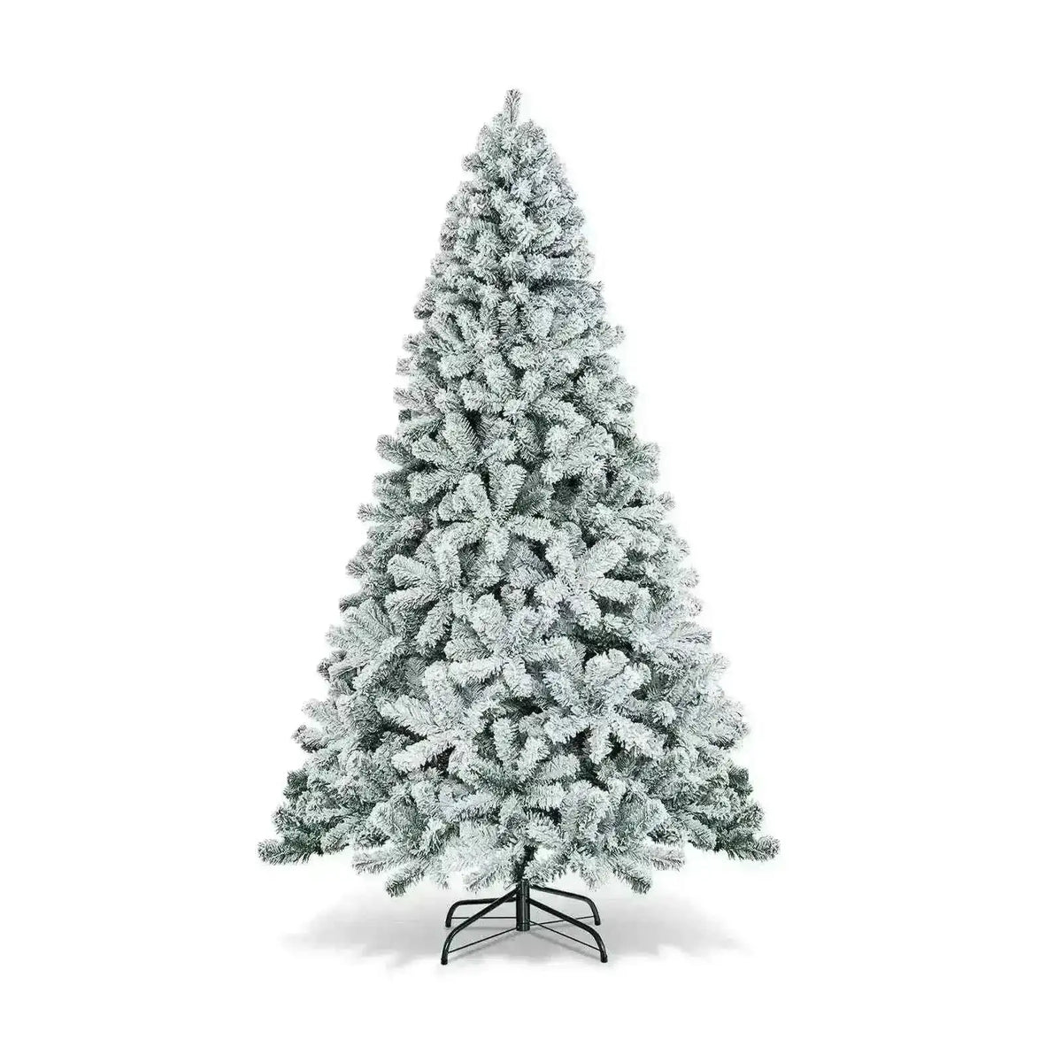 7.5 Feet Snow Flocked Artificial Christmas Tree for festive decor