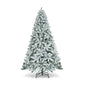 7.5 Feet Snow Flocked Artificial Christmas Tree for festive decor