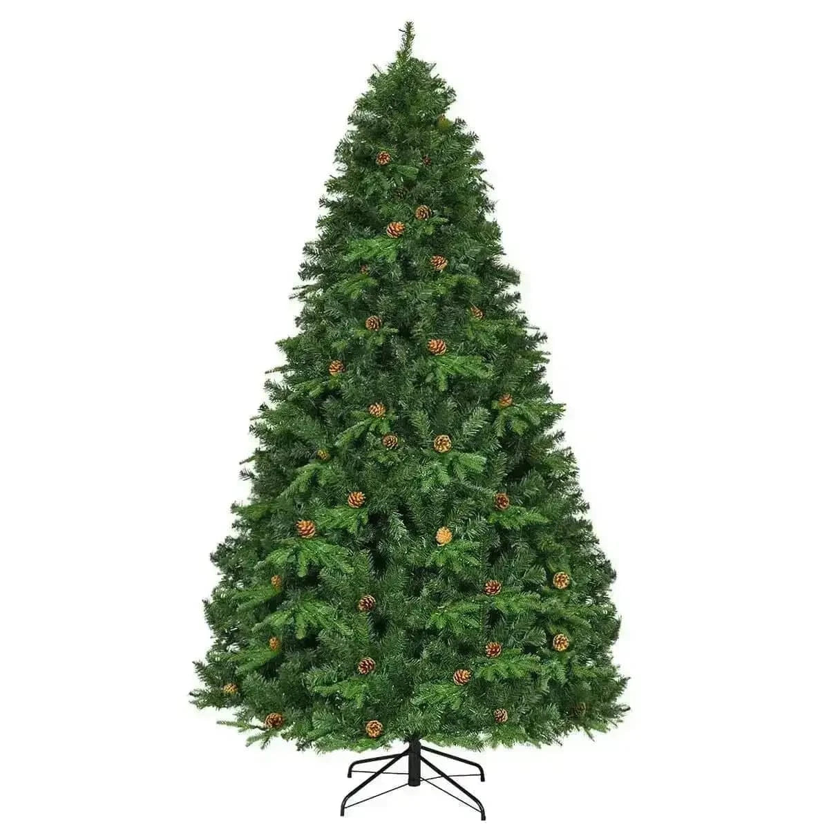 7.5 ft Artificial Christmas Tree with LED Lights and Pine Cones Cartsfy Inc.