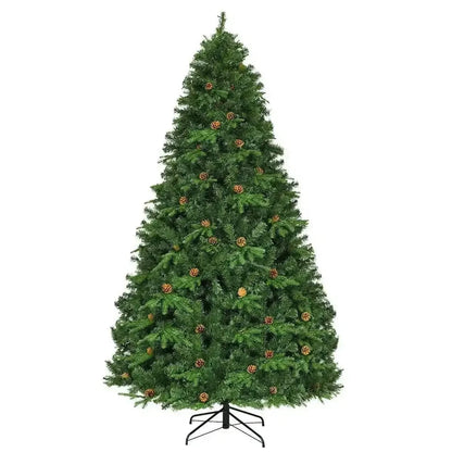 7.5 ft Artificial Christmas Tree with LED Lights and Pine Cones Cartsfy Inc.