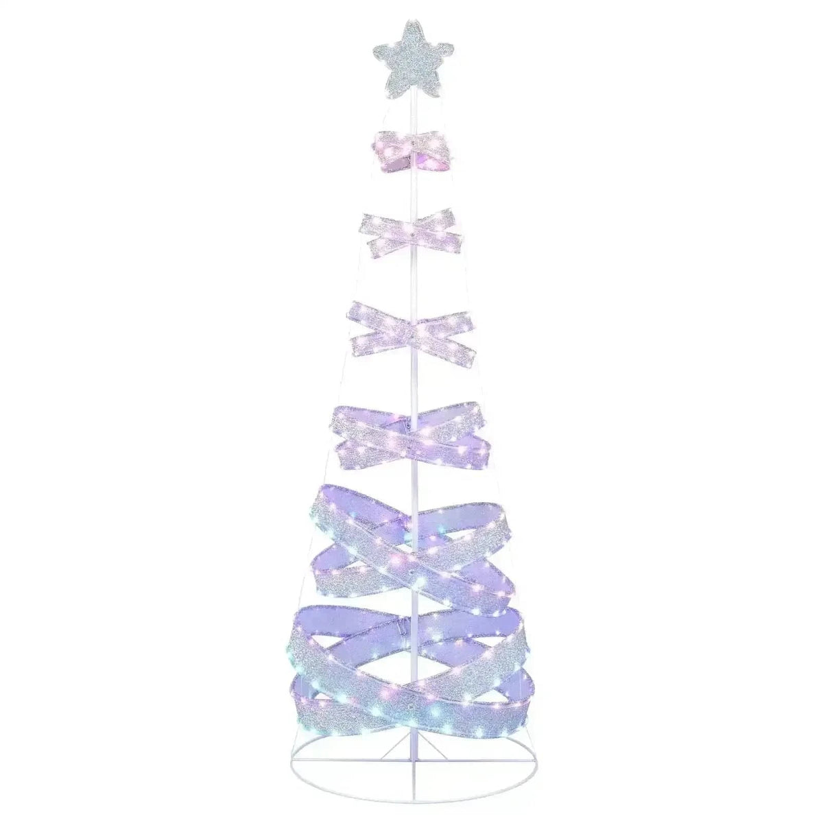 7 Feet Outdoor Spiral Christmas Tree for Party  Xmas New Year Decoration Cartsfy Inc.