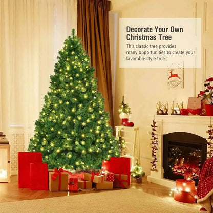 7 Feet PVC Artificial Christmas Tree with LED Lights Cartsfy Inc.