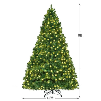 7 Feet PVC Artificial Christmas Tree with LED Lights Cartsfy Inc.