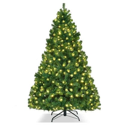 7 Feet PVC Artificial Christmas Tree with LED Lights Cartsfy Inc.