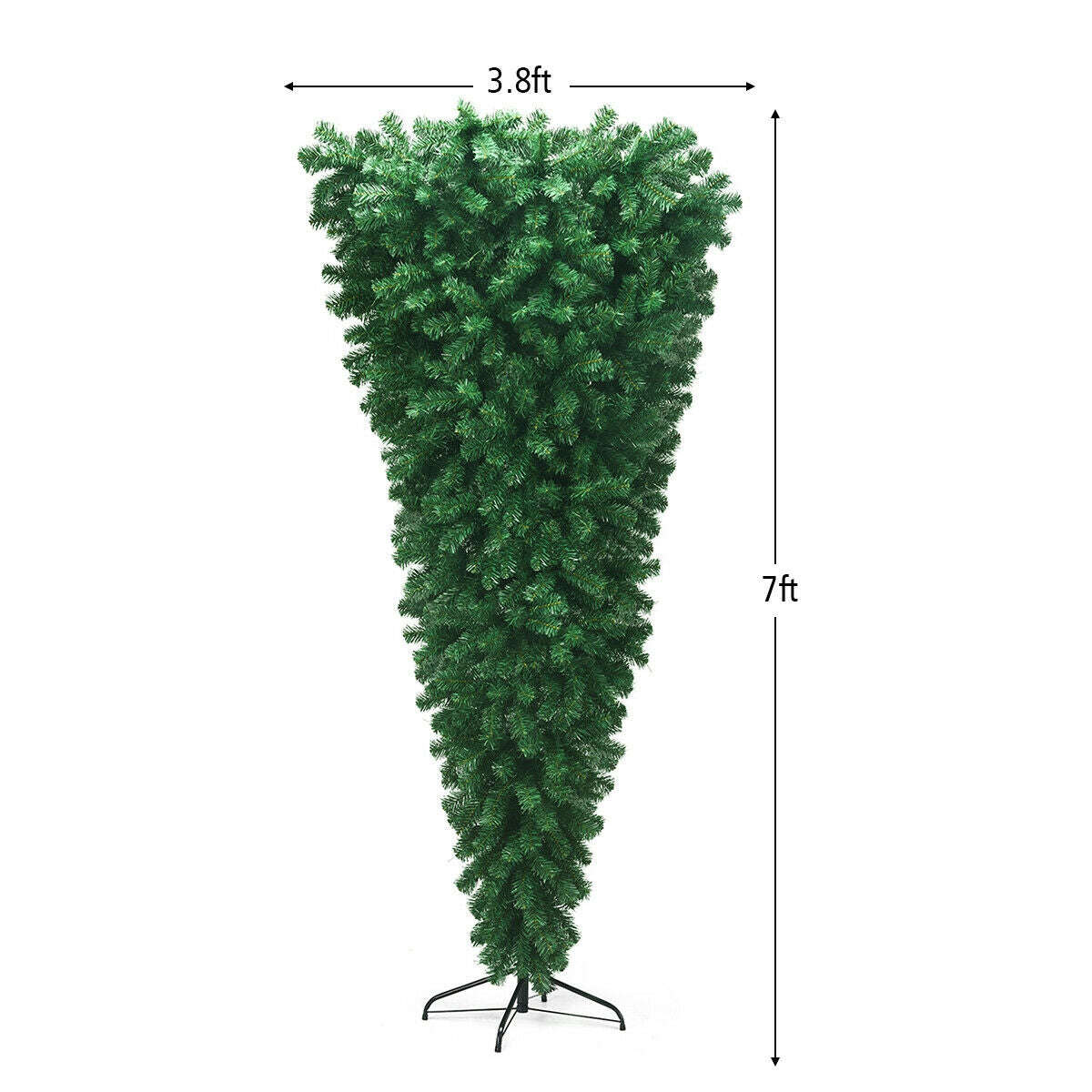 7 Feet Unlit Upside Down Artificial Christmas Tree Cartsfy Inc.