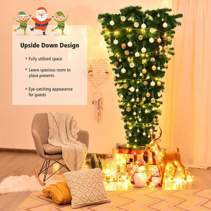 7 Feet Unlit Upside Down Artificial Christmas Tree Cartsfy Inc.