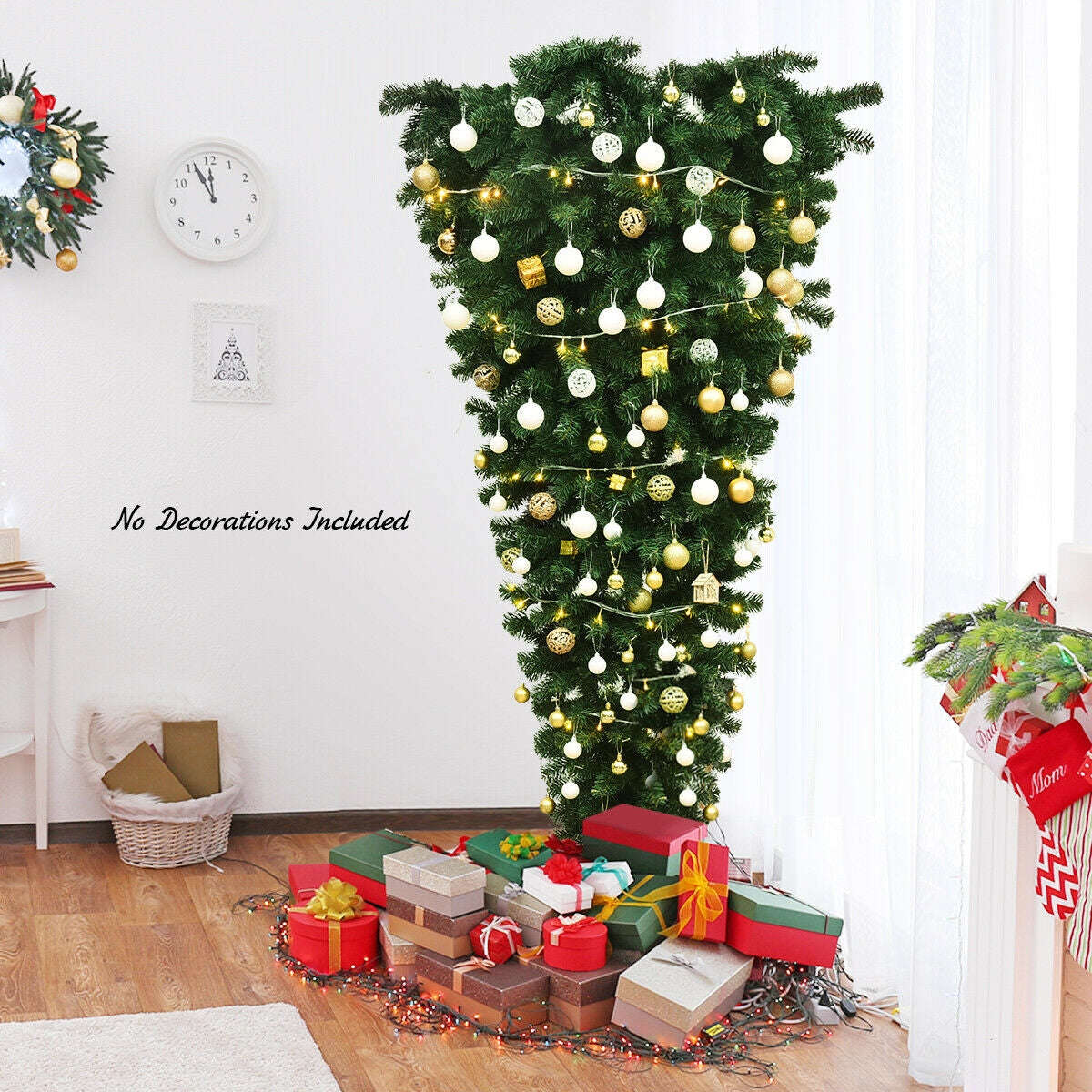 7 Feet Unlit Upside Down Artificial Christmas Tree Cartsfy Inc.